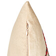 BELIANI - Lot de 2 coussins décoratifs ROTALA Coton 45 x 45 cm Beige Texte - vignette