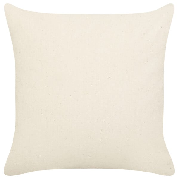 BELIANI - Lot de 2 coussins décoratifs SUGARPLUM Coton 45 x 45 cm Beige clair Motif de Noël - large