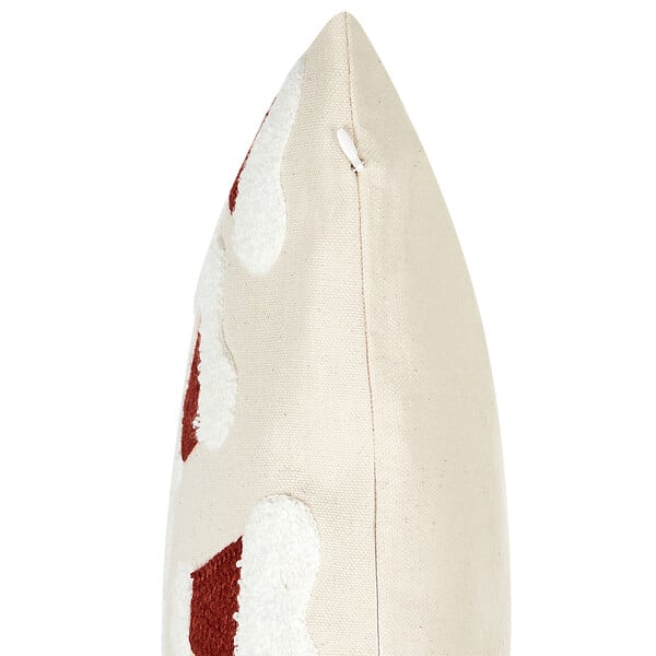 BELIANI - Lot de 2 coussins décoratifs SUGARPLUM Coton 45 x 45 cm Beige clair Motif de Noël - large