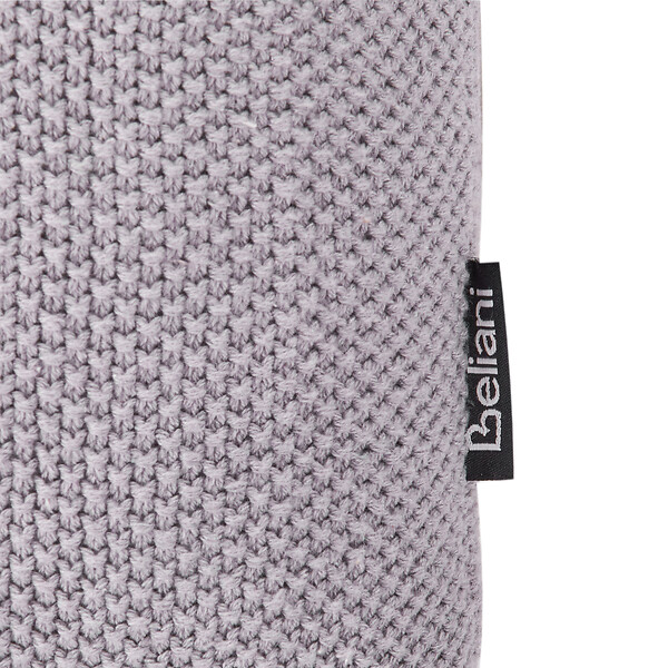BELIANI - Lot de 2 coussins décoratifs SHADOOR Coton 35 x 35 cm Gris Panda - large
