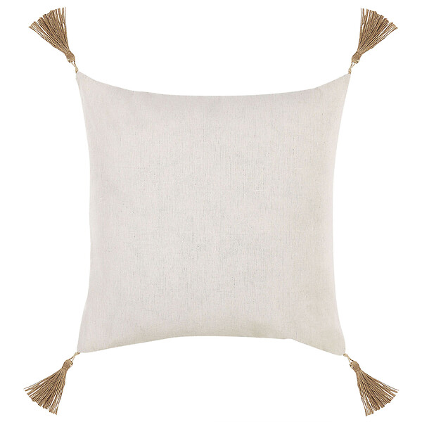 BELIANI - Lot de 2 coussins décoratifs AZALEA 45 x 45 cm Beige clair Unicolore - large