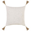 BELIANI - Lot de 2 coussins décoratifs AZALEA 45 x 45 cm Beige clair Unicolore - vignette