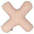 BELIANI - Lot de 2 coussins décoratifs HESPERIS Bouclé Rose pastel Unicolore - vignette