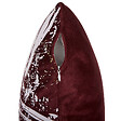BELIANI - Lot de 2 coussins décoratifs CALLA Velours 45 x 45 cm Rouge Motif de plante - vignette