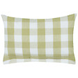 BELIANI - Lot de 2 coussins décoratifs TAMNINE 40 x 60 cm Vert clair À carreaux - vignette