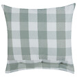 BELIANI - Lot de 2 coussins décoratifs TAMNINE 45 x 45 cm Vert menthe À carreaux - vignette