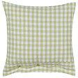 BELIANI - Lot de 2 coussins décoratifs TALYA 45 x 45 cm Vert olive À carreaux - vignette
