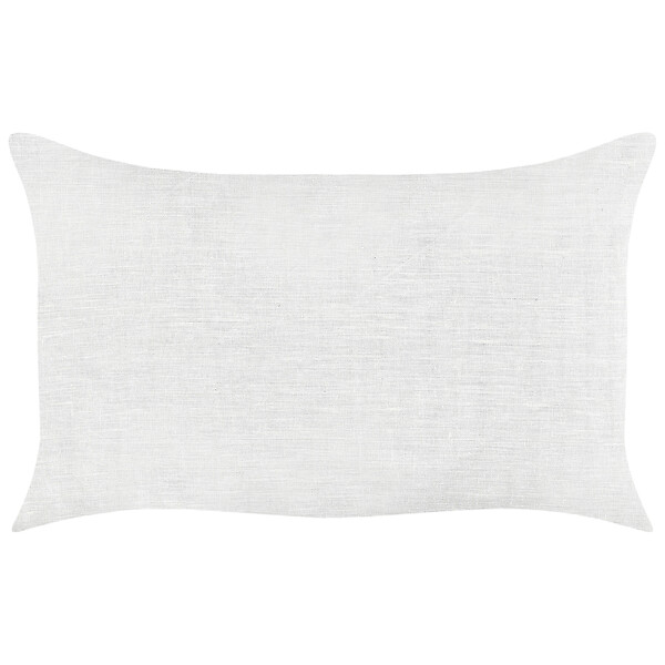 BELIANI - Lot de 2 coussins décoratifs BANORI Lin 30 x 50 cm Blanc Unicolore - large