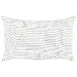 BELIANI - Lot de 2 coussins décoratifs BANORI Lin 30 x 50 cm Blanc Unicolore - vignette