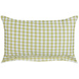 BELIANI - Lot de 2 coussins décoratifs TALYA 40 x 60 cm Vert olive À carreaux - vignette