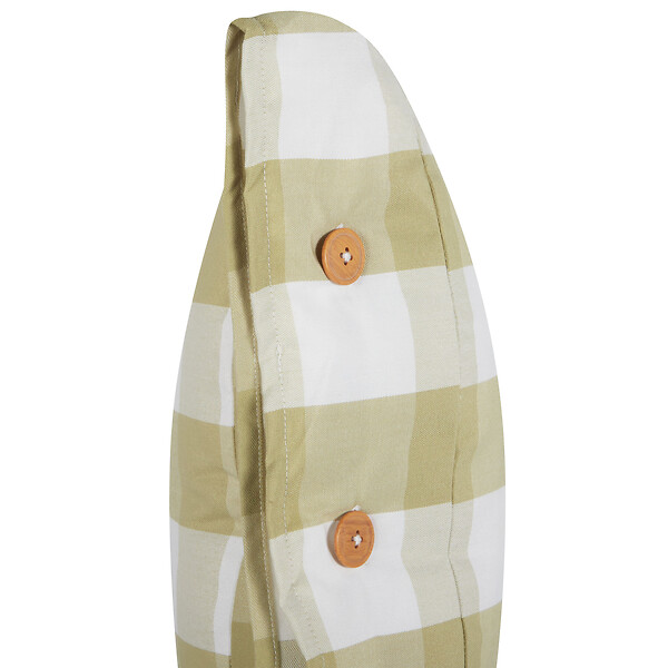 BELIANI - Lot de 2 coussins décoratifs TAMNINE 45 x 45 cm Vert clair À carreaux - large
