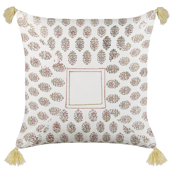 BELIANI - Lot de 2 coussins décoratifs SETOSA Coton 45 x 45 cm Multicolore Motif géométrique - large