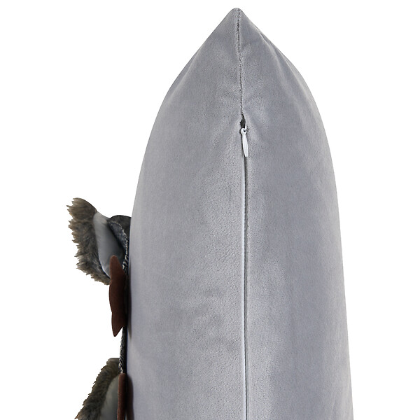 BELIANI - Lot de 2 coussins décoratifs OPHRYS Velours 45 x 45 cm Gris - large