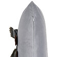 BELIANI - Lot de 2 coussins décoratifs OPHRYS Velours 45 x 45 cm Gris - vignette