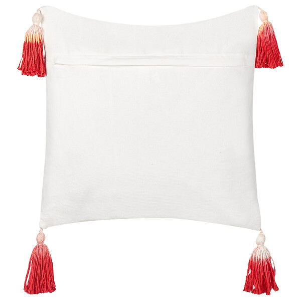 BELIANI - Lot de 2 coussins décoratifs VALLOTA Coton 45 x 45 cm Blanc Motif de Noël - large