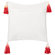 BELIANI - Lot de 2 coussins décoratifs VALLOTA Coton 45 x 45 cm Blanc Motif de Noël - vignette