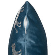 BELIANI - Lot de 2 coussins décoratifs BLUEBELL Velours 45 x 45 cm Bleu Motif animal - vignette