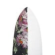BELIANI - Lot de 2 coussins décoratifs HEDERA 45 x 45 cm Noir Motif floral - vignette