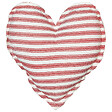 BELIANI - Lot de 2 coussins décoratifs RUBIA Coton 45 x 45 cm Rouge À rayure - vignette