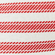 BELIANI - Lot de 2 coussins décoratifs RUBIA Coton 45 x 45 cm Rouge À rayure - vignette