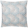 BELIANI - Lot de 2 coussins décoratifs PRIMROSE 45 x 45 cm Bleu clair Ikat - vignette