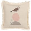 BELIANI - Lot de 2 coussins décoratifs WATTLE 60 x 60 cm Beige clair Motif animal - vignette