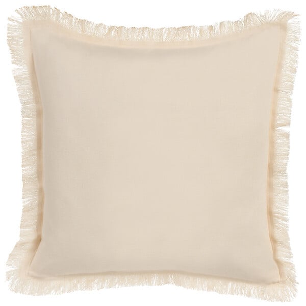 BELIANI - Lot de 2 coussins décoratifs WATTLE 60 x 60 cm Beige clair Motif animal - large