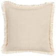 BELIANI - Lot de 2 coussins décoratifs WATTLE 60 x 60 cm Beige clair Motif animal - vignette