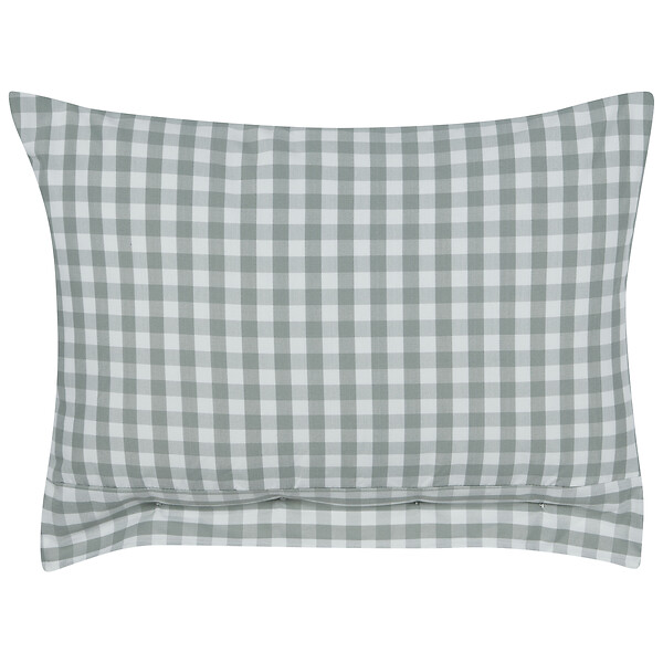 BELIANI - Lot de 2 coussins décoratifs TALYA 40 x 60 cm Vert menthe À carreaux - large