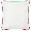 BELIANI - Lot de 2 coussins décoratifs PERIWINKLE Coton 45 x 45 cm Blanc Motif en forme de cœur - vignette