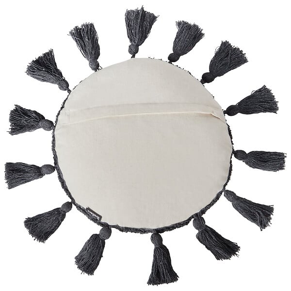 BELIANI - Lot de 2 coussins décoratifs THISTLE Coton 40 x 40 cm Blanc cassé - large