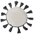 BELIANI - Lot de 2 coussins décoratifs THISTLE Coton 40 x 40 cm Blanc cassé - vignette