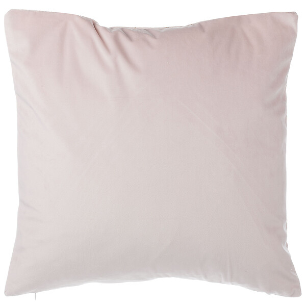 BELIANI - Lot de 2 coussins décoratifs FREESIA Velours 45 x 45 cm Rose Motif de plante - large