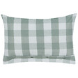 BELIANI - Lot de 2 coussins décoratifs TAMNINE 40 x 60 cm Vert menthe À carreaux - vignette