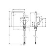 HANSGROHE - Focus M41 Mitigeur cuisine 280 noir mat, 1jet (31817670) - vignette
