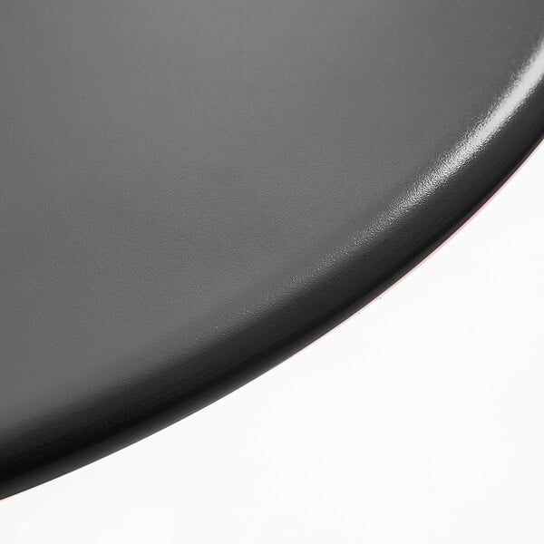 OVIALA - Ensemble table de jardin ronde et 6 chaises en métal anthracite - Palavas - large