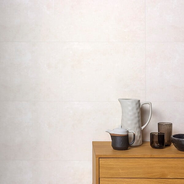 RO'MA NATURE - Carrelage effet Béton Beige Nuage 100x33,3x0,86 cm Montelis - Mur intérieur (vendu par carton de 2 m²) - large