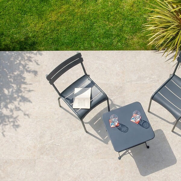 RO'MA NATURE - Carrelage effet Pierre Beige Coquille 100x50x2 cm Torvane - Sol extérieur (vendu par carton de 0,5 m²) - large