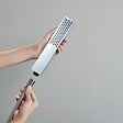HANSGROHE - Pommeau de douche HANSGROHE Pulsify E 100 EcoSmart chromé + flexible de douche 2 m HANSGROHE Isiflex chromé - vignette