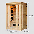 CONCEPT USINE - Cabine de sauna luxe infrarouge 2 places NARVIK $ - vignette