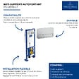 VILLEROY ET BOCH - Bâti-support autoportant WC  Viconnect avec plaque chrome mat - vignette
