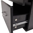 VIDAXL - vidaXL Meuble de salle de bain 11 pcs avec lavabo et robinet Noir - vignette