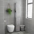 VIDAXL - vidaXL Armoire de bain gris béton 25x26,5x170 cm bois d'ingénierie - vignette