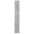 VIDAXL - vidaXL Armoire de bain gris béton 25x26,5x170 cm bois d'ingénierie - vignette