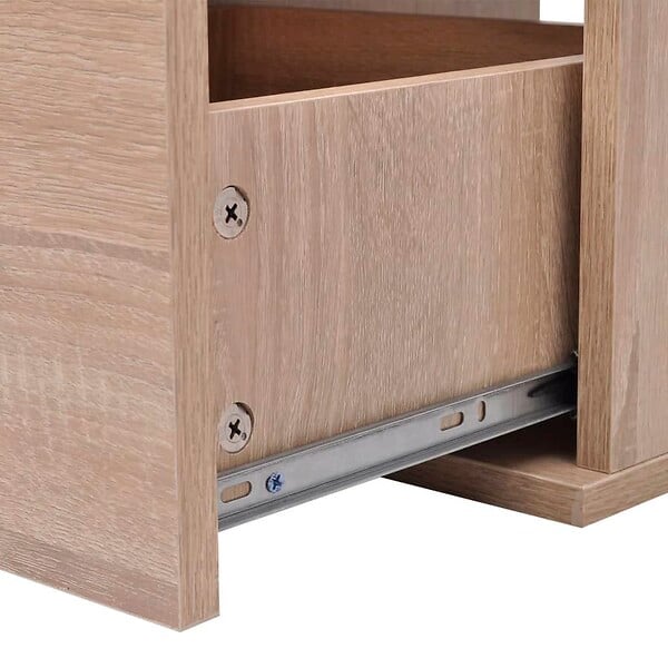 VIDAXL - vidaXL Meuble de salle de bain 11 pcs avec lavabo et robinet Beige - large
