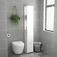 VIDAXL - vidaXL Armoire de salle de bain blanc 25x26,5x170 cm bois d'ingénierie - vignette