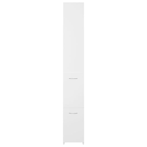 VIDAXL - vidaXL Armoire de salle de bain blanc 25x26,5x170 cm bois d'ingénierie - large