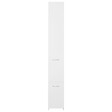 VIDAXL - vidaXL Armoire de salle de bain blanc 25x26,5x170 cm bois d'ingénierie - vignette