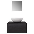 VIDAXL - vidaXL Meuble de salle de bain 4 pcs avec lavabo et robinet Noir - vignette