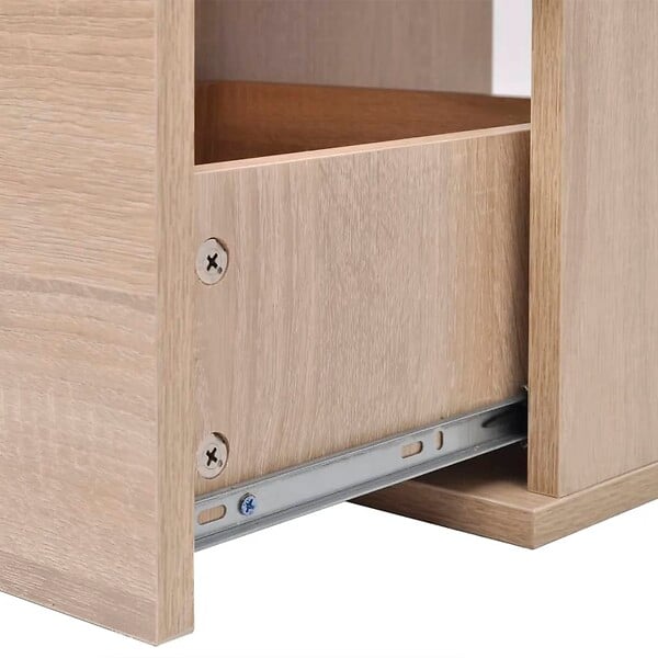 VIDAXL - vidaXL Meuble de salle de bain 9 pcs avec lavabo et robinet Beige - large